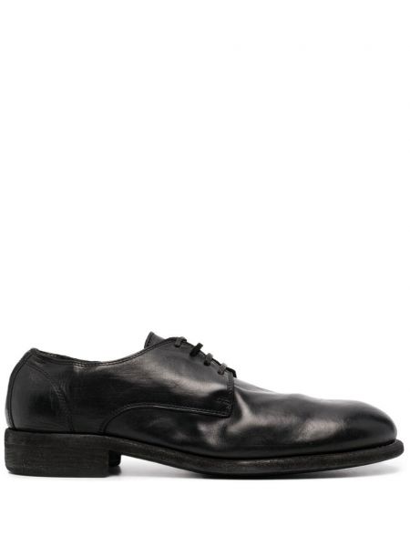 Обувки в стил дерби с връзки с дантела Guidi черно