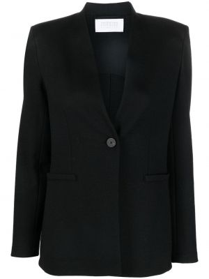 Merino ull lang blazer Harris Wharf London svart