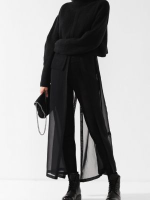 Кожаные брюки Isabel Benenato черные
