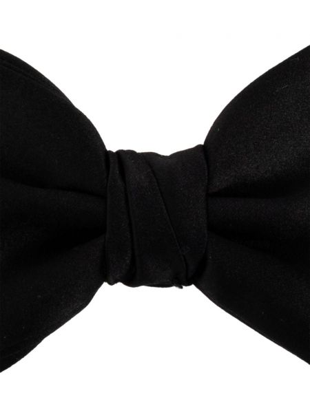 Seiden krawatte mit schleife Giorgio Armani schwarz