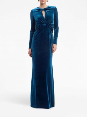 Koktejlové šaty s mašlí Rebecca Vallance modré