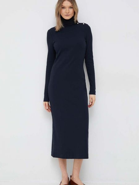Tommy Hilfiger ruha sötétkék, midi, testhezálló