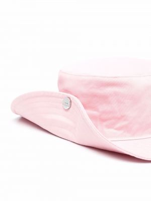 Sombrero con estampado Ganni rosa