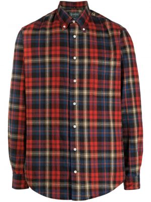 Medvilninė marškiniai Gitman Vintage raudona