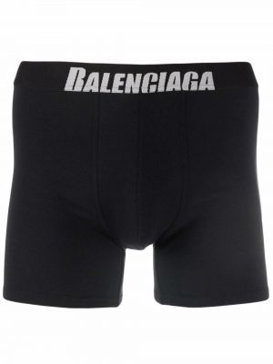 Боксерки бродирани Balenciaga черно