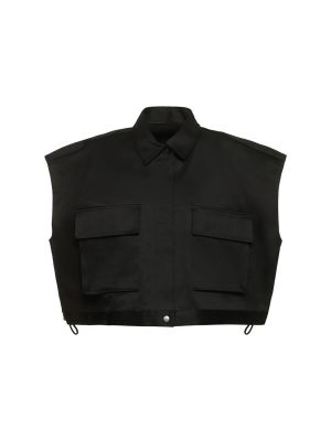 Bavlnená košeľa Sacai čierna