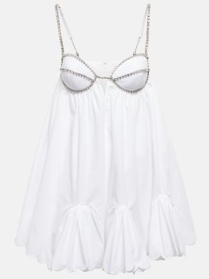 Φόρεμα με πετραδάκια Area λευκό