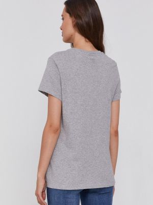 Bavlněné tričko Levi's šedé