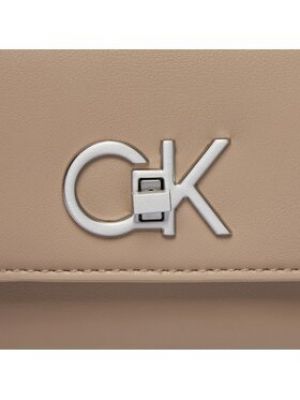 Taška přes rameno Calvin Klein hnědá