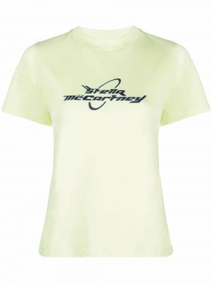 Camiseta con estampado Stella Mccartney verde