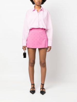 Mini sukně se cvočky Msgm růžové