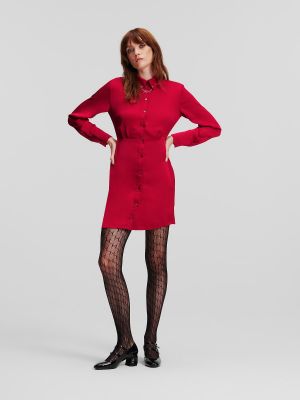 Φόρεμα Karl Lagerfeld κόκκινο