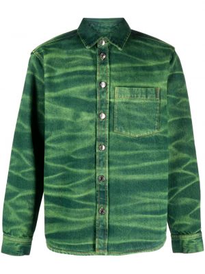 Camicia jeans Wood Wood verde