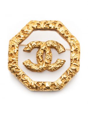 Złota broszka Chanel Pre-owned
