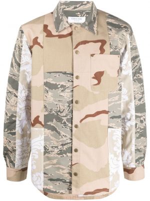Hemd mit print mit camouflage-print Marine Serre