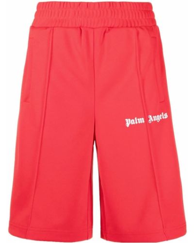 Trykt shorts Palm Angels rød