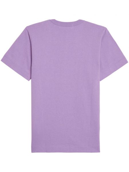 T-shirt en coton de motif coeur Comme Des Garçons Play violet