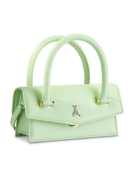 Leder tasche mit taschen Patrizia Pepe grün