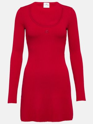 Vestito in jersey Courrèges rosso