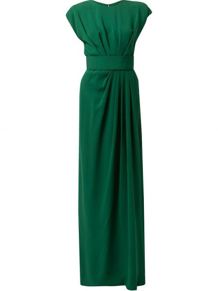 Vestido de noche plisado Dolce & Gabbana verde