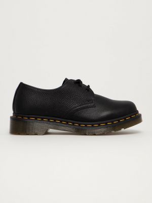 Pantofi oxford cu toc cu toc plat Dr. Martens negru