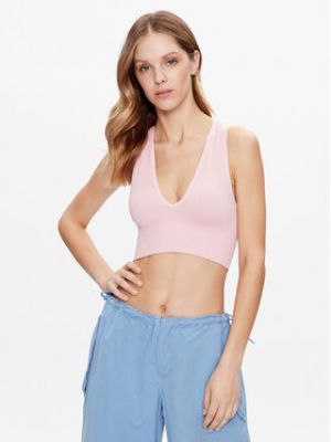 Slim fit top Bdg Urban Outfitters růžový