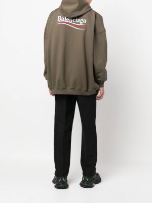 Kapučdžemperis ar apdruku Balenciaga