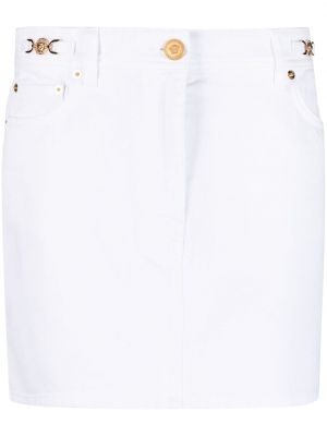 Džínsová sukňa Versace biela