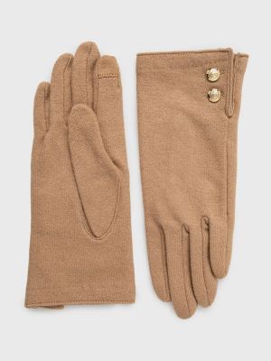 Rękawiczki Lauren Ralph Lauren beżowe