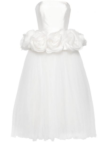 Virágos estélyi ruha Ana Radu fehér