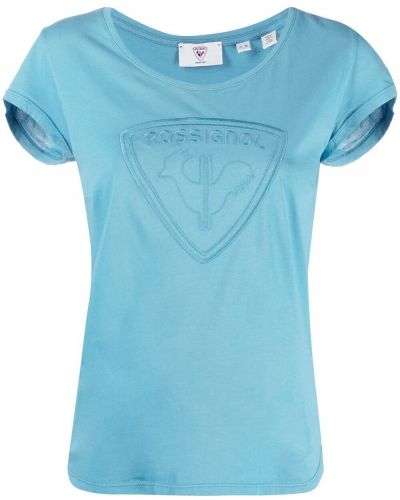 Camiseta con bordado Rossignol azul