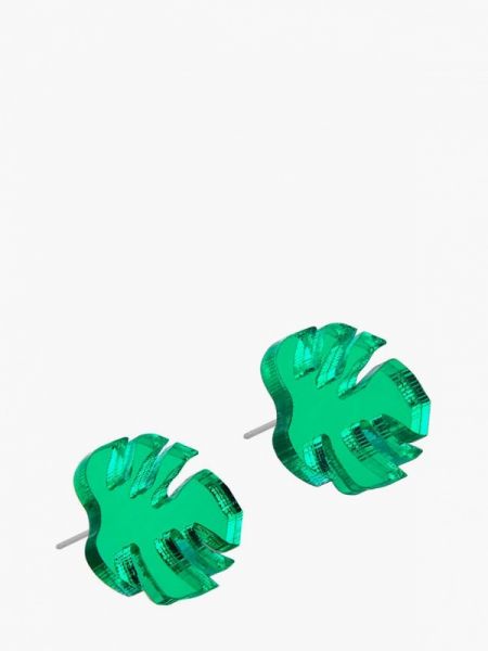 Серьги Monolama зеленые