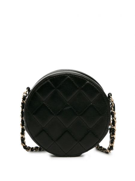 Dygsniuota rankinė per petį Chanel Pre-owned juoda