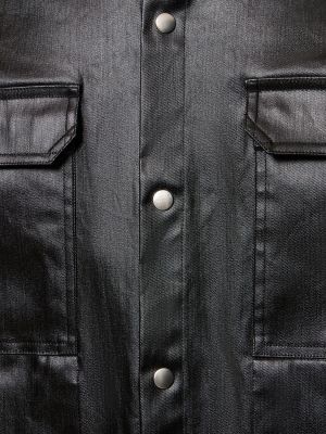 Koszula bawełniana oversize Rick Owens czarna