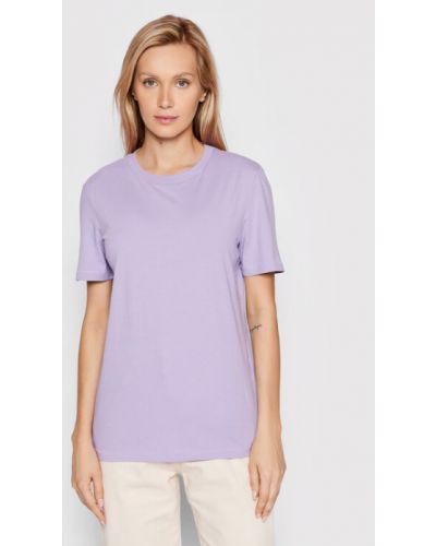 T-Shirt My Perfect 16048004 Fioletowy Regular Fit Selected Femme
