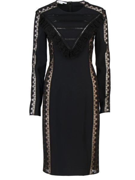 Кружевное вечернее платье Stella Mccartney черное