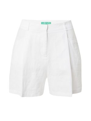 Plisované nohavice United Colors Of Benetton biela