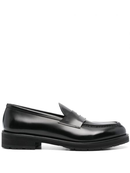 Læder loafers Lardini sort