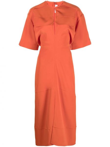 Večerní šaty Victoria Beckham oranžové