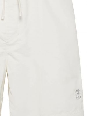 Shorts mit stickerei Brunello Cucinelli weiß