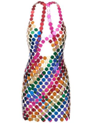 Sukienka mini z cekinami z dekoltem w serek Fannie Schiavoni