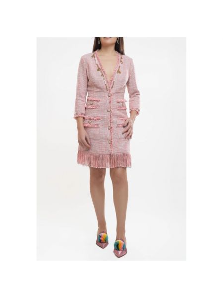 Mini vestido Elisabetta Franchi rosa