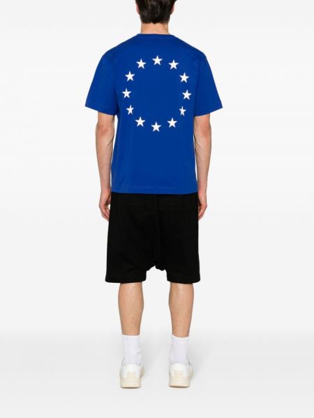Kokvilnas t-krekls Etudes zils