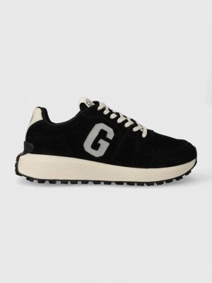 Velúr sneakers Gant fekete