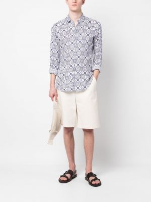 Hemd mit print Peninsula Swimwear weiß