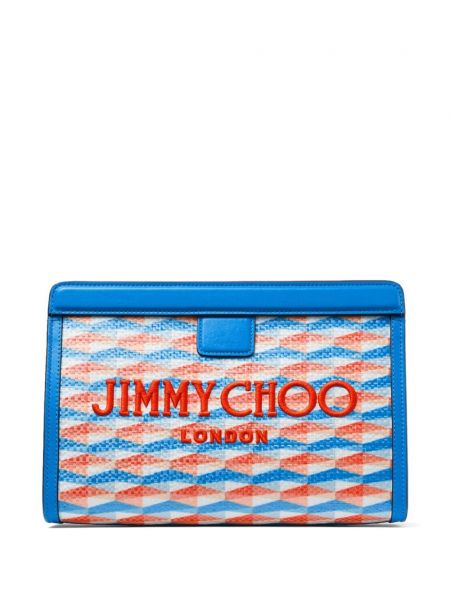 Listová kabelka Jimmy Choo modrá
