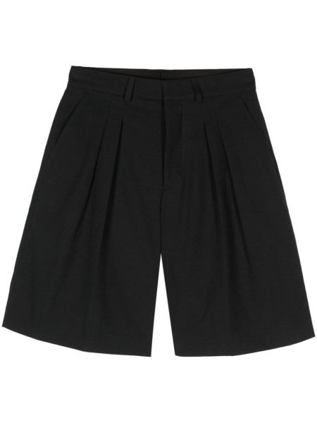 Shorts mit plisseefalten Nanushka schwarz