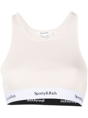 Top a righe Sporty & Rich bianco