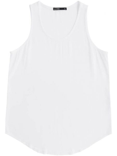 Tanktop med dyb udskæring Handred hvid