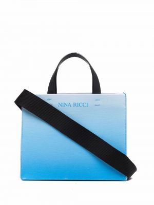 Gradient trykt shoppingbag Nina Ricci blå